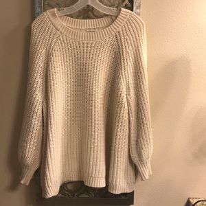 American Eagle: Aerie Cream Sweater, Size: L